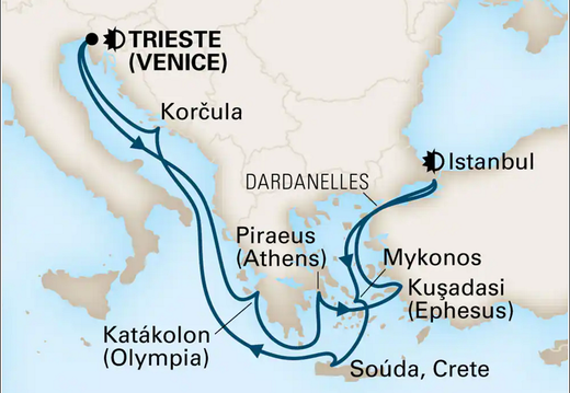Day 5 Greece Dardanelles Strait - Cruising The Dardanelles