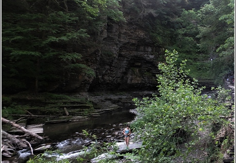 Treman State Park Lucifer Falls Gorge Trail 007
